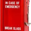 In Case of Emergency Break Glass Gift Box with Hammer – Funny Prank Gag Box for Desk Wall Decor, DIY Personalized Birthday White Elephant Gift for Friends Coworkers