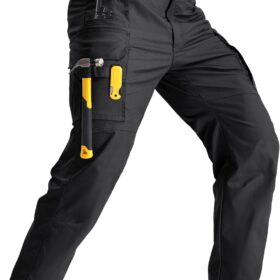 IGOLUMON Men's Tactical Cargo Pants - Lightweight Ripstop Hiking Work Trousers with 9 Pockets