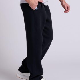 Russell Athletic Men's Dri-Power Fleece Open Bottom Sweatpants - Moisture Wicking Relaxed Fit Joggers with Pockets