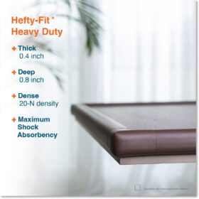 Roving Cove Baby Proofing Corner Protectors – 4 Pack Heavy-Duty Coffee Brown Foam Guards with 3M Adhesive Tape