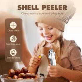 Stainless Steel Nutcracker Clip – Heavy Duty Walnut, Chestnut & Pecan Cracker Tool