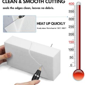 Jhua Professional 3-in-1 Electric Foam Cutter Set – Hot Wire Knife Kit for Styrofoam, EPS, and Crafting – Includes Cleaning Tool, Stand, and Replacement Wire