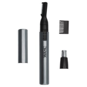 Wahl Micro Groomsman 2-in-1 Battery Operated Personal Trimmer - Precision Nose, Ear & Eyebrow Trimmer with Detail Head (Model 05640-600)