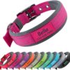 Personalized Dog Collar with Name & Phone Number – Soft Neoprene Padded, Heavy-Duty Metal Buckle, Reflective & Weatherproof Adjustable ID Collar for Dogs (S-XL)