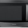 Toshiba 1.2 Cu. Ft. 1000W Countertop Microwave Oven with Smart Humidity Sensor, Easy Clean Interior, and Mute Function - Black Stainless Steel (EM131A5C-BS)