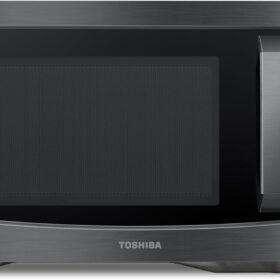 Toshiba 1.2 Cu. Ft. 1000W Countertop Microwave Oven with Smart Humidity Sensor, Easy Clean Interior, and Mute Function - Black Stainless Steel (EM131A5C-BS)