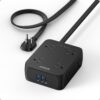 Anker Power Strip with USB (8 AC Outlets, 3 USB Ports) - 2000J Surge Protector, 20W USB-C Port, 10ft Flat Plug Extension Cord - TUV Listed Home & Office Charging Station