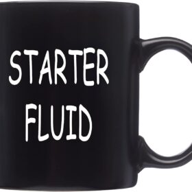 Rogue River Tactical Mechanic Gift Mug - 11oz Funny Starter Fluid Coffee Cup for Men, Dad, and Car Enthusiasts - Premium Ceramic, Dishwasher & Microwave Safe