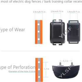 Premium TPU Replacement Strap for Dog Training Collars – Waterproof, Odorless, Adjustable 3/4 Inch Band Compatible with Most Receivers