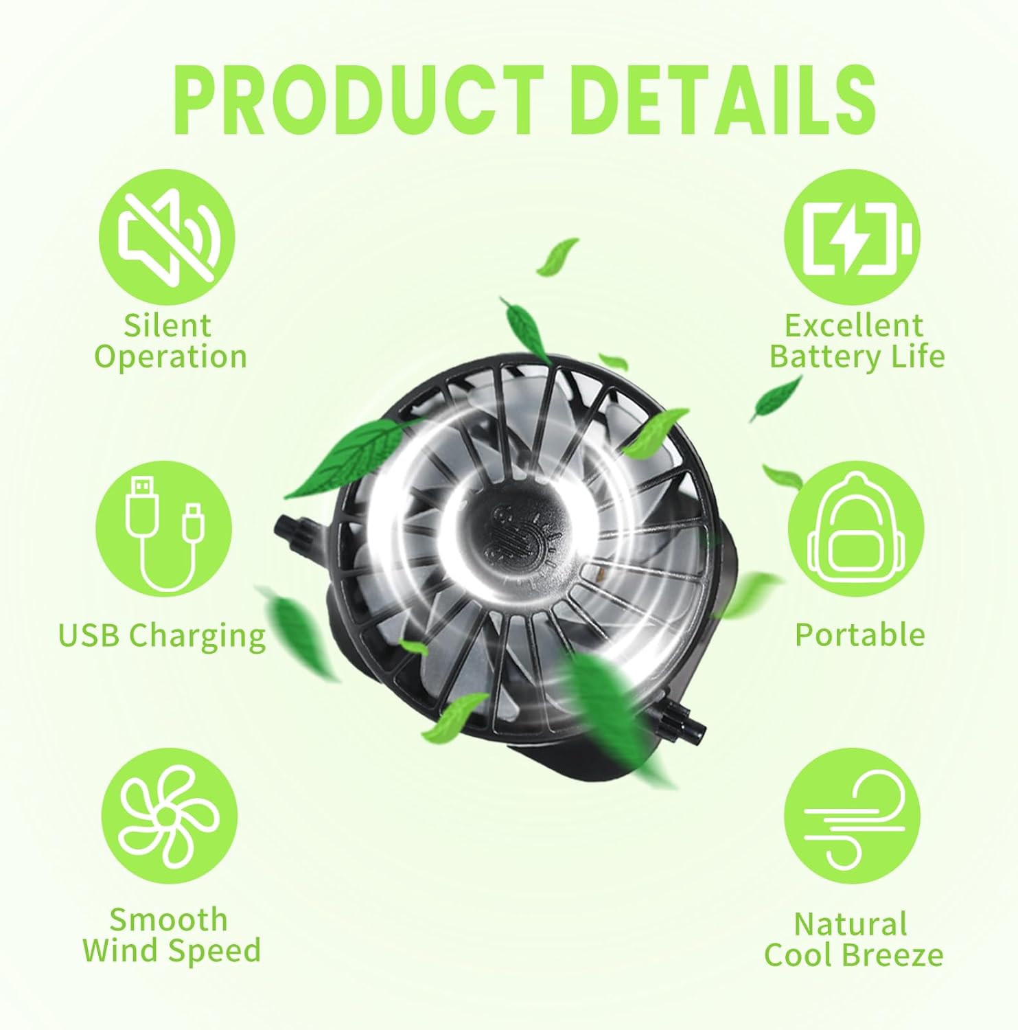 Solar Powered Cooling Hard Hat Accessory with Full Brim Sun Shade & Neck Shield - Rechargeable Dual-Mode Fan for Construction, Fishing, and Outdoor Work