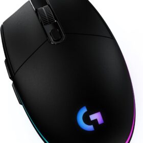 Logitech G203 Lightsync Wired Gaming Mouse - 8,000 DPI, RGB Lighting, 6 Programmable Buttons - Black