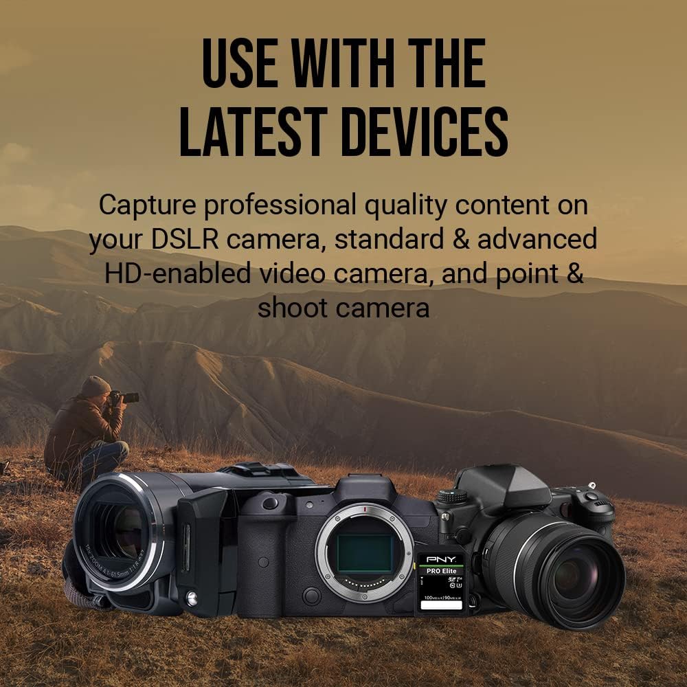 PNY PRO Elite 512GB SDXC Memory Card - Up to 100MB/s, UHS-I, U3, V30, 4K UHD & Full HD Video Support for DSLR & Mirrorless Cameras