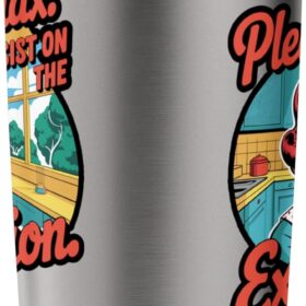 Retro Housewife Insulated Tumbler – Stainless Steel Travel Mug with Vintage Sarcasm & Kitchen Art