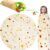 SILUI Giant Tortilla Blanket - 60 inch Soft Flannel Burrito Throw - Funny Novelty Taco Wrap for Teens & Adults - Unique White Elephant Gift for Bedroom, Couch & Camping