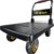 Heavy Duty Folding Platform Truck – 1200 lbs Capacity Flatbed Cart with 360° Swivel Wheels & Textured Surface – Industrial Strength Push Dolly for Warehouse, Garage, and Office Moves (Black)