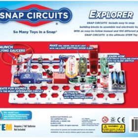 Snap Circuits Jr. SC-100 Electronics Exploration Kit | Build Over 100 Exciting STEM Projects | Ideal Educational Science Gift for Kids Ages 8+