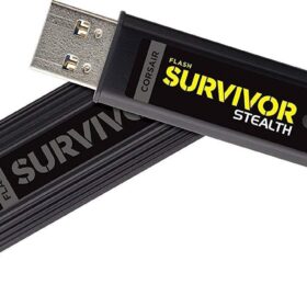 Corsair Flash Survivor Stealth 128GB USB 3.0 Rugged Flash Drive - Waterproof & Shock Resistant Portable Storage