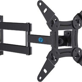 Pipishell Full Motion TV Wall Mount – Articulating Arm for 13-43 Inch TVs & Monitors, Fits Echo Show 21/15, VESA 200x200mm, 44lbs Capacity