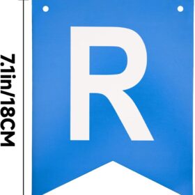 Blue Happy Birthday Banner - Pre-Strung Party Decoration, Premium Cardstock Sign for Boys, Men, & Women