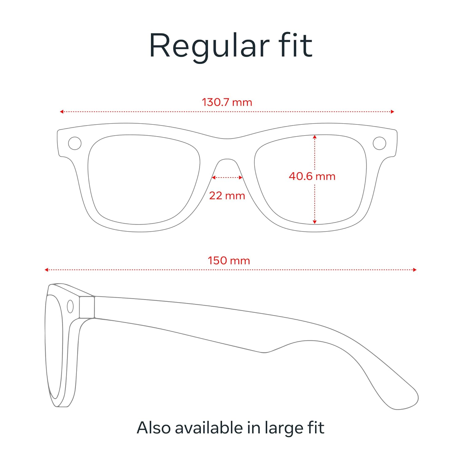 Ray-Ban Meta Smart Glasses (Gen 1) - Shiny Black Wayfarer with 12 MP Camera, Open-Ear Audio & Meta AI - Wearable Technology for Men & Women