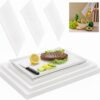 LemonRoad Disposable Cutting Board Sheets – 30-Pack Flexible Plastic Mats for Kitchen, BBQ, and Camping (3 Sizes)