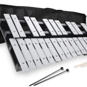 Heuyrao 30-Note Professional Glockenspiel Xylophone Kit – Portable Percussion Instrument with Carrying Bag and 4 Mallets