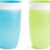 Munchkin Miracle 360° Sippy Cups for Toddlers (10oz, 2 Pack, Green/Blue) – Spill-Proof, Dentist Recommended Training Cup with No Spouts