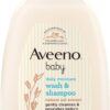 Aveeno Baby Daily Moisture Body Wash & Shampoo with Natural Oat Extract - 33 fl oz Tear-Free, Hypoallergenic 2-in-1 Cleanser for Sensitive Skin & Hair