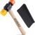 12oz Double-Face Mallet Hammer with Tapping Block – Soft Nylon & Plastic Head for Flooring, Furniture Assembly & Automotive Repair