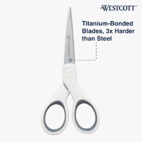 Westcott 5-Inch Titanium Bonded Micro-Tip Scissors – Ultra-Sharp Fabric & Craft Cutting Shears for Sewing, Quilting, and DIY Projects