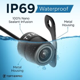 Universal AHD 3-in-1 Car Backup Camera with Night Vision & Waterproof Housing for Trucks, RVs & SUVs