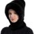 HUAMULAN Women's Winter Fleece Lined Knit Beanie & Balaclava Set - Warm Pom Pom Skull Cap with Neck Warmer for Skiing, Snowboarding & Cold Weather