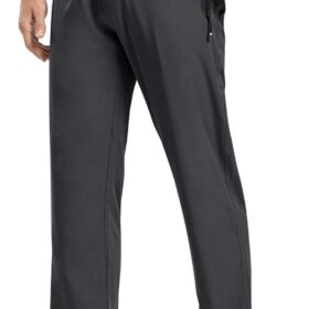 TBMPOY Men's Lightweight Hiking Pants – Water Resistant Travel & Outdoor Athletic Sweatpants with Elastic Waist