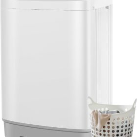 Nictemaw 20Lbs Portable Washing Machine - 2.8 Cu.Ft Compact Laundry Washer with Built-In Drain Pump, 10 Programs & 8 Water Levels - Ideal for Apartments, Dorms, RVs and Homes