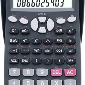Scientific Calculator with 2-Line LCD Display - 240+ Functions, Battery Powered, Ideal for Algebra, Geometry, Statistics, and Engineering