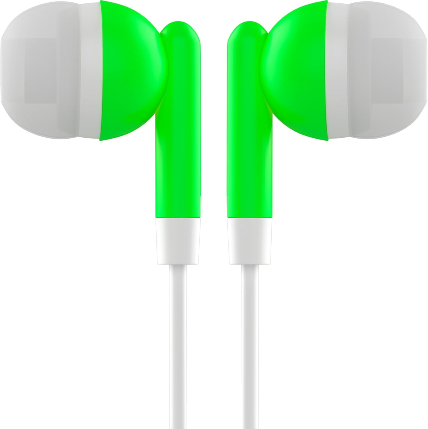 Maeline 10-Pack Multi-Color Wired Earbuds with Microphone & Noise Isolating In-Ear Headphones for Classrooms, Travel, and Standardized Testing