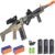 Electric Sniper Rifle Foam Blaster Kit - Semi-Auto Toy Gun with Scope, 120 Darts, 3 Magazines & Rechargeable Battery - Tactical Outdoor Game for Boys & Adults