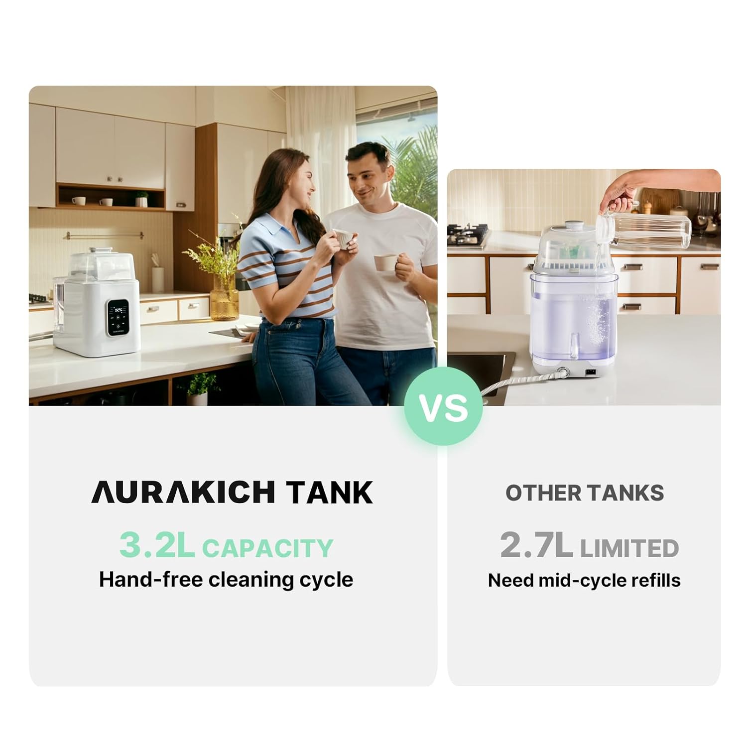 Baby Bottle Washer, Sterilizer and Dryer – All-in-One Pro Machine with Dual Water Inlet, Fishbone Spray Arm, & 168H Storage