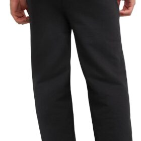 Hanes Men's EcoSmart Fleece Sweatpants - Cotton-Polyester Blend Open Bottom Joggers with Pockets