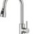 FORIOUS Pull Down Kitchen Faucet - Brushed Nickel High Arc Single Handle Sink Faucet with 3-Mode Sprayer, 360° Swivel Spout & Optional Deck Plate - Commercial Grade SUS304 Stainless Steel