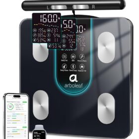 Arboleaf Smart Scale for Body Weight Fat - 8-Electrode Bluetooth Scale with Segmental Analysis, BMI, Muscle & Body Water Monitor