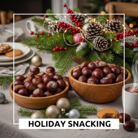 Fresh Raw Chestnuts (5 lb Bulk Box) – Premium Roasting & Cooking Nuts for Holiday Recipes | Naturally Sweet, High Fiber, Non-GMO, Gluten-Free Healthy Snack