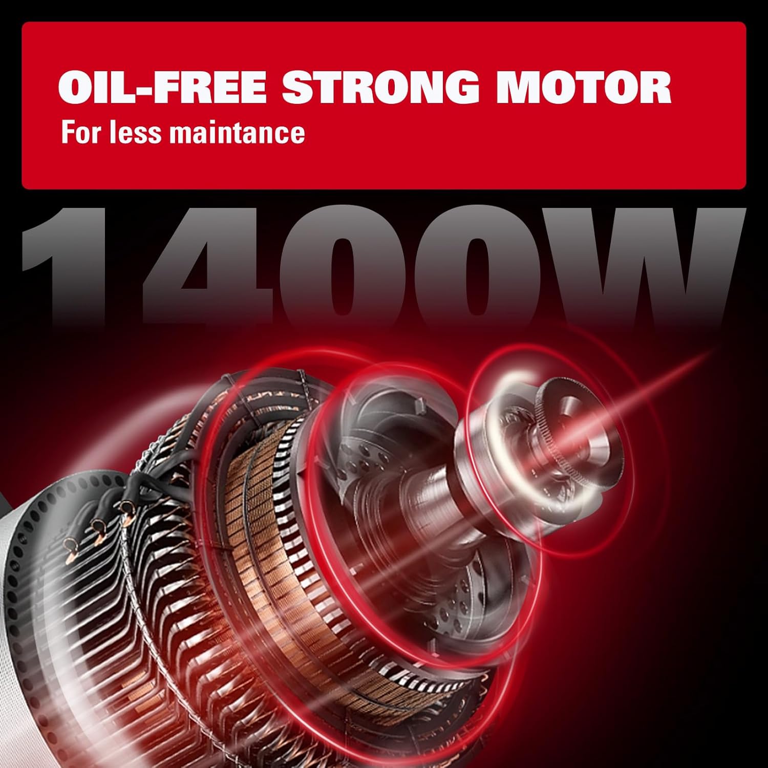 ECOMAX 6 Gallon 150 PSI Pancake Air Compressor - Portable Oil-Free Electric Air Compressor with 10-Piece Accessory Kit, Ideal for DIY and Automotive Repair