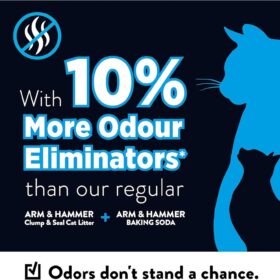 ARM & HAMMER Cloud Control Platinum Cat Litter – 18 lb Box, 99.9% Dust-Free Formula with Dander Shield Technology for Allergies, Multi-Cat Strength, Rock-Hard Clumps