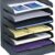 Safco 6-Tier Steel Desktop Organizer – Commercial Grade Horizontal Mail Sorter and Document Holder