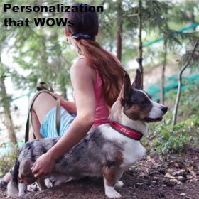 Personalized Dog Collar with Name & Phone Number – Soft Neoprene Padded, Heavy-Duty Metal Buckle, Reflective & Weatherproof Adjustable ID Collar for Dogs (S-XL)