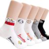Peanuts Movie Collection Women's Novelty Crew Socks - Snoopy, Charlie Brown & Friends Original Character Design