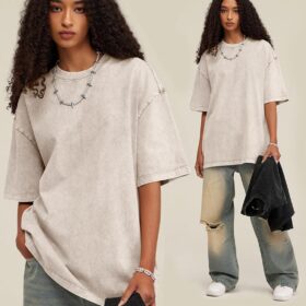 Arssm Men's Vintage Washed Oversized T-Shirts - 3 Pack Baggy Streetwear Tees