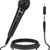 Shinco Dynamic Handheld Microphone with 13ft Cable & On/Off Switch - Vocal Karaoke Mic for PA Speakers, Amplifiers, & Stage Performance (1/4'' Inch Jack)