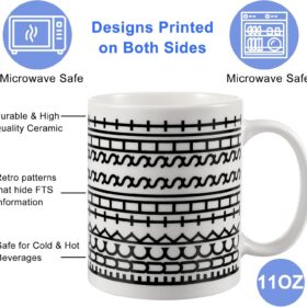 Hidden Message Coffee Mug – 11oz Ceramic Prank & Funny Gift for Men, Women & Coworkers | Unique White Elephant & Office Gag